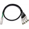 [470-AAVT] ราคา จำหน่าย Dell Networking Cable 40GbE (QSFP+) to 4x10GbE SFP+ Passive Copper Breakout Cable 0.5 meter